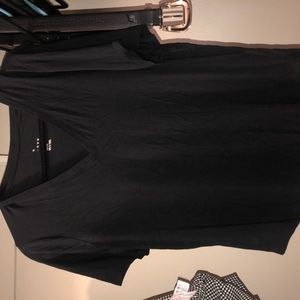 Soft v neck black t shirt